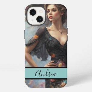 Romantische LBD -sophisticierte Vintage-Eleganz iPhone 13 Hülle