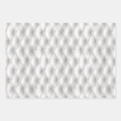 Romantische Lederhochzeit der weißen Imitate Geschenkpapier Set (Vorderseite)