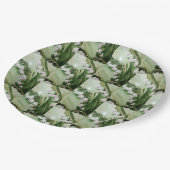 ROMANTISCHE LEIHE DES PARTY BLUME PAPPTELLER (Schrägansicht)