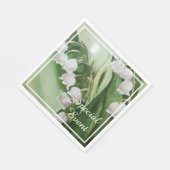 ROMANTISCHE LEIHE DES PARTY BLUME SERVIETTE (Ecke)