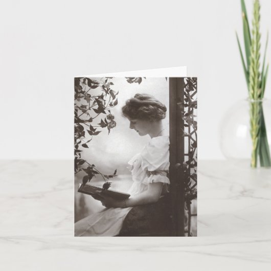 Romantische Lesekarte Karte (Vorderseite)