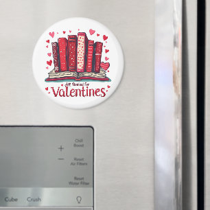 Romantische Lesestimmung: Cozy Valentinsgeschenk Magnet