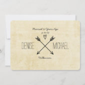 Romantische Lichter & rustikaler Baum 50 Jahre alt Einladung (Rückseite)