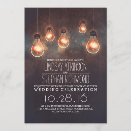 Romantische Lichter Vintage whimsical Hochzeit läd Einladung