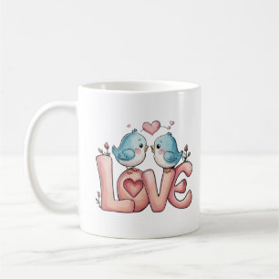 Romantische LIEBE Cartoon Kaffeetasse