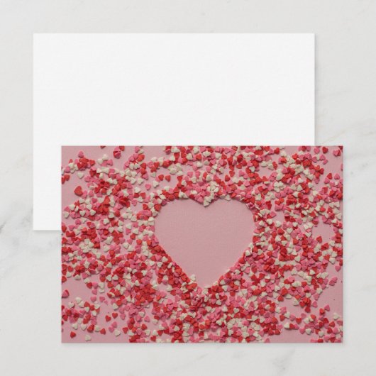 Romantische Liebe Dankeskarte (Vorne/Hinten)