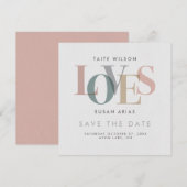 Romantische Liebe - Datum vormerken Save The Date (Vorne/Hinten)