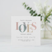 Romantische Liebe - Datum vormerken Save The Date (Stehend Vorderseite)