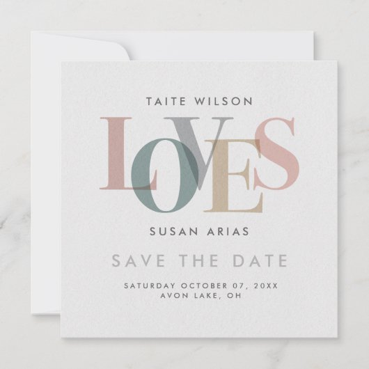 Romantische Liebe - Datum vormerken Save The Date (Vorderseite)