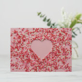 Romantische Liebe Feiertagskarte (Stehend Vorderseite)