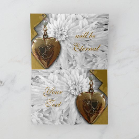 Romantische Liebe Feiertagskarte (Innenseite)