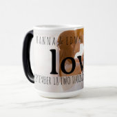 Romantische Liebe Foto Tasse Hochzeiten (Vorderseite Links)