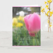 Romantische Liebe-Gedicht-Grußkarte Karte (Gelbe Blume)