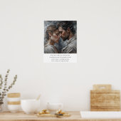 Romantische Liebe Gedicht Valentine Kunst Poster (Küche)