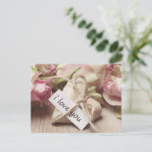 Romantische Liebe Geschenk für sie Postkarte (Stehend Vorderseite)