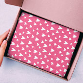 Romantische Liebe Herz Pink Weißes Girly Valentine Seidenpapier