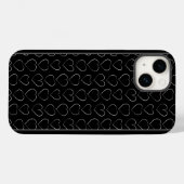 ROMANTISCHE LIEBE HERZ SCHWARZ Case-Mate iPhone HÜLLE (Rückseite (Horizontal))
