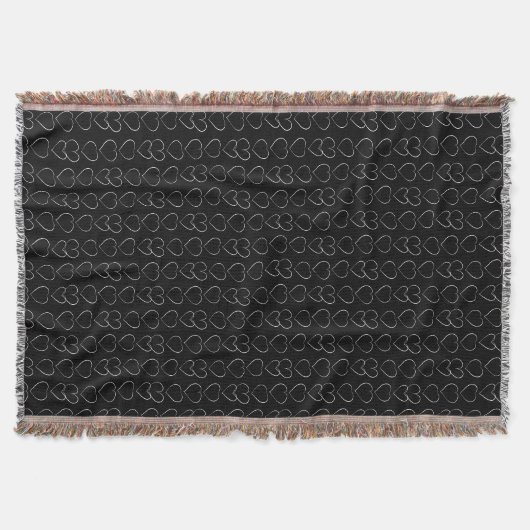 ROMANTISCHE LIEBE HERZ SCHWARZ DECKE (Vorderseite)