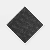 ROMANTISCHE LIEBE HERZ SCHWARZ NAPKIN SERVIETTE (Ecke)