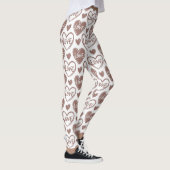 Romantische Liebe Herz - Valentinstag Legende Leggings (Rechts)