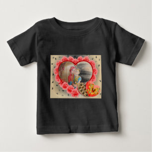 Romantische Liebe Herzens Kunstdruckerei Baby T-shirt