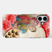 Romantische Liebe Herzens Kunstdruckerei Case-Mate iPhone Hülle (Rückseite (Horizontal))