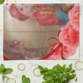 Romantische Liebe Herzens Kunstdruckerei Küchentuch (Gefaltet)