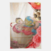 Romantische Liebe Herzens Kunstdruckerei Küchentuch (Vertikal)