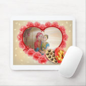 Romantische Liebe Herzens Kunstdruckerei Mousepad (Mit Mouse)