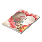 Romantische Liebe Herzens Kunstdruckerei Notizblock (Rotiert)