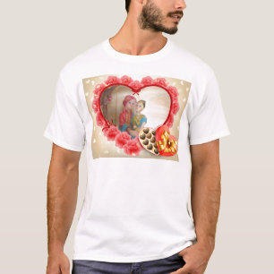 Romantische Liebe Herzens Kunstdruckerei T-Shirt