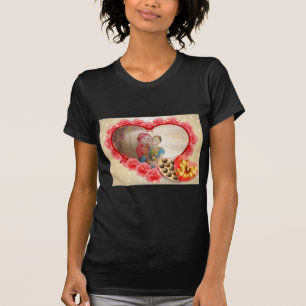 Romantische Liebe Herzens Kunstdruckerei T-Shirt