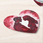 Romantische Liebe Herzenshochzeit Untersetzer (angewinkelt)