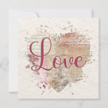 Romantische Liebe Herzkarte