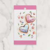 Romantische Liebe in Bloom Geschenkanhänger (Rückseite)