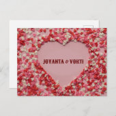 Romantische Liebe Joyanta & vokti Geschenkkarte Postkarte (Vorne/Hinten)