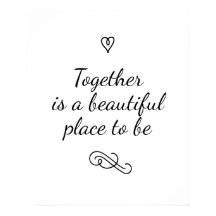 Romantische Liebe Kalligrafie Zusammengehörigkeit 