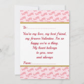 Romantische Liebe-Kalligraphie-Monogramm (Rückseite)