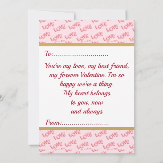 Romantische Liebe-Kalligraphie-Monogramm (Rückseite)