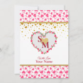 Romantische Liebe-Kalligraphie-Monogramm (Vorderseite)