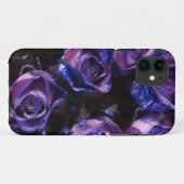 Romantische Liebe Lila Valentine Glitzer Rose Case-Mate iPhone Hülle (Rückseite (Horizontal))