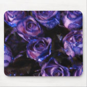 Romantische Liebe Lila Valentine Glitzer Rose Mousepad (Vorne)