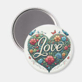 Romantische Liebe Magnet (Vorderseite/Rückseite)
