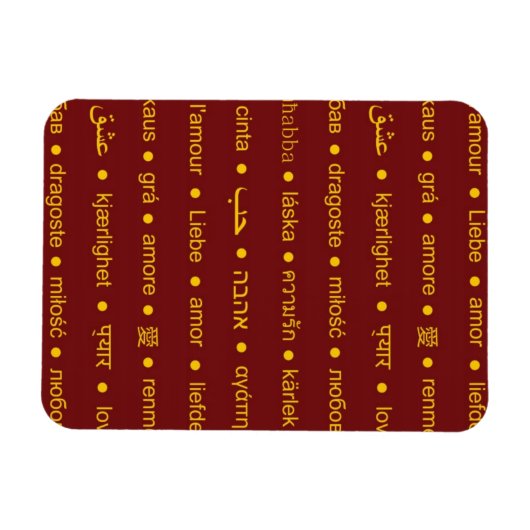 Romantische Liebe Magnet (Horizontal)