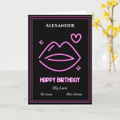 Romantische Liebe Man Sweetheart Geburtstag person Karte (Gelbe Blume)