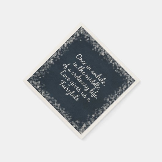 Romantische Liebe - Märchenangebot Serviette (Ecke)