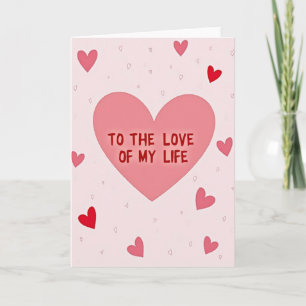 Romantische Liebe Meines Lebens Karte