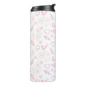 Romantische Liebe Muster Thermosbecher (Nach links gedreht)