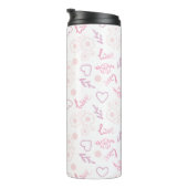 Romantische Liebe Muster Thermosbecher (Nach rechts gedreht)