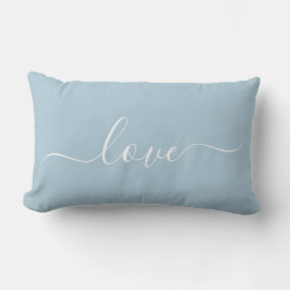 Romantische Liebe Pillow Blue und White Lendenkissen